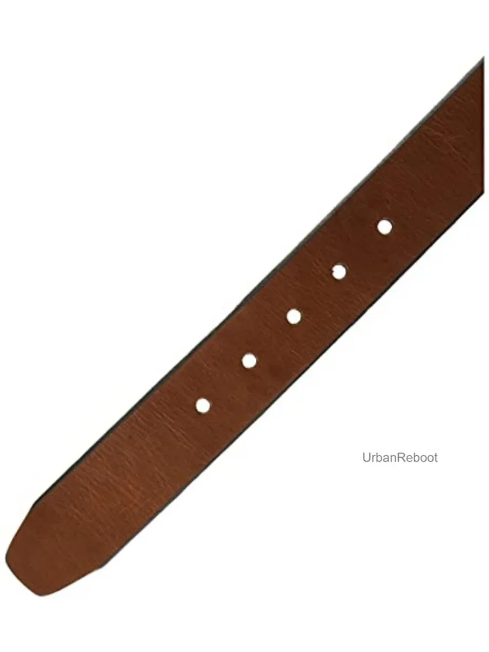 Genuine Leather Men's Dress Belt with Nickel Roller Buckle